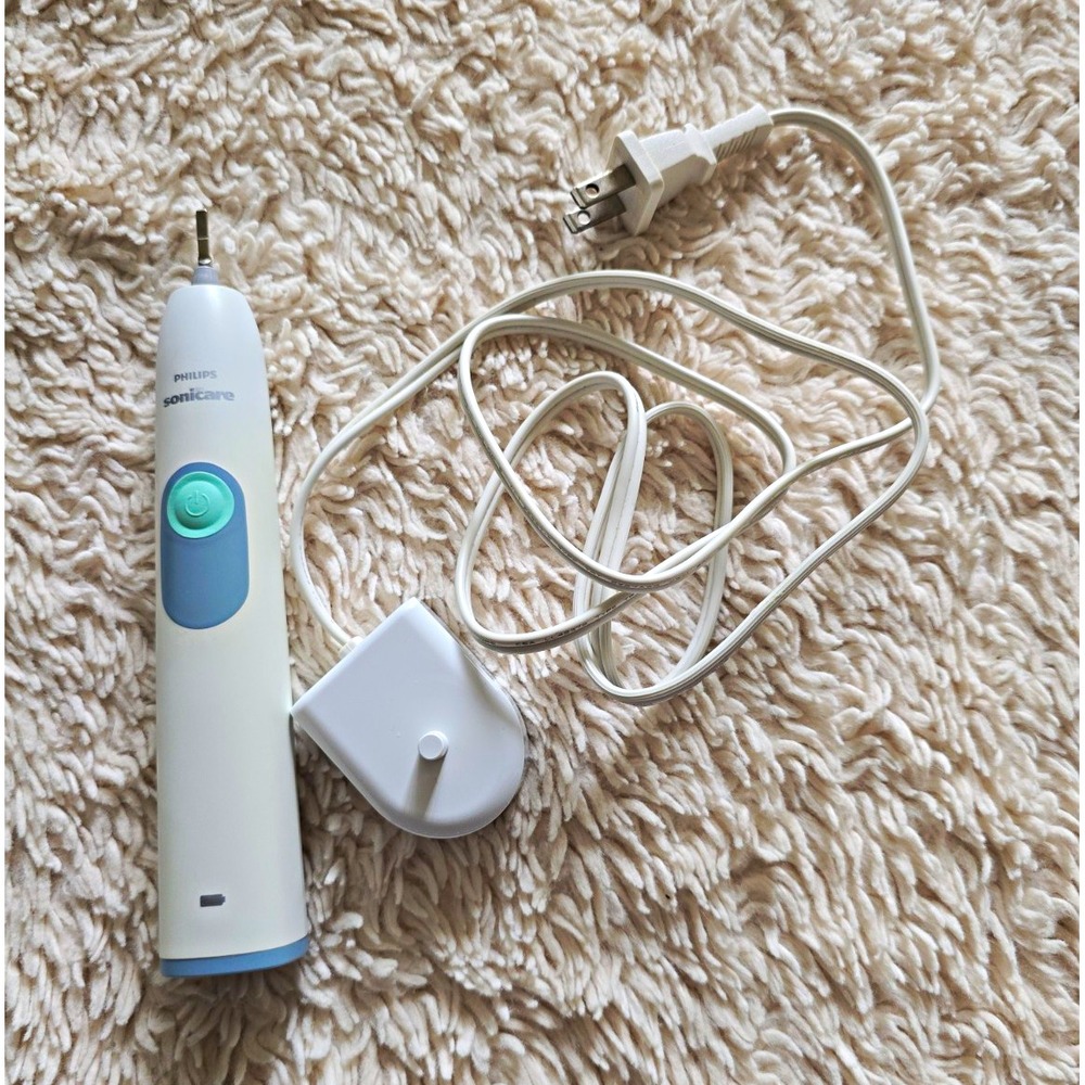 Philips Sonicare Toothbrush Handle w/ Charger & Cord White/Blue